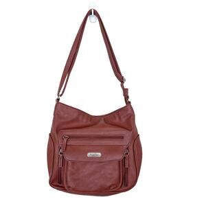 Multisac Brown Faux Leather Bag